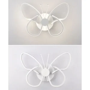 Moderne minimalistische LED-wandlamp in vlindervorm