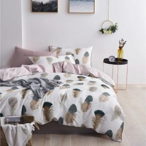 Feathers Duvet Cover Set - Egyptisch Katoen