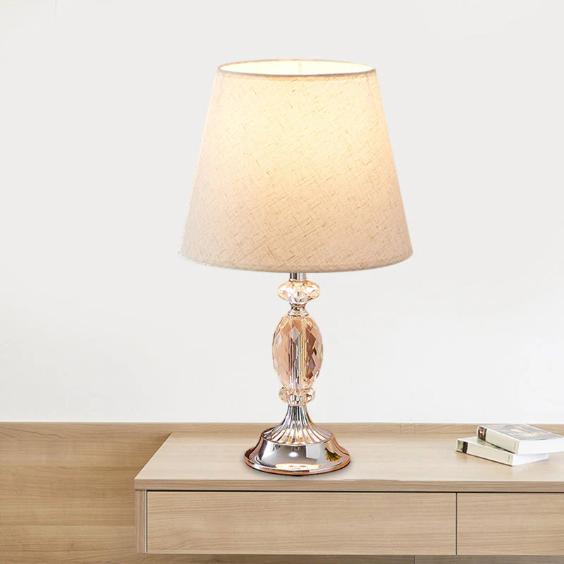 LuxLicht - Design tafellamp met taps toelopende vorm en facetgeslepen glazen blokken - Afbeelding 4