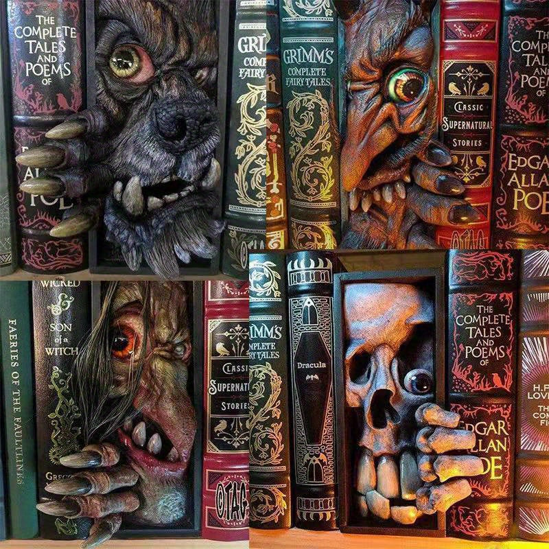 MonsterBookend - 3D Horror Monster Boekensteun voor Thuisdecoratie - Afbeelding 6