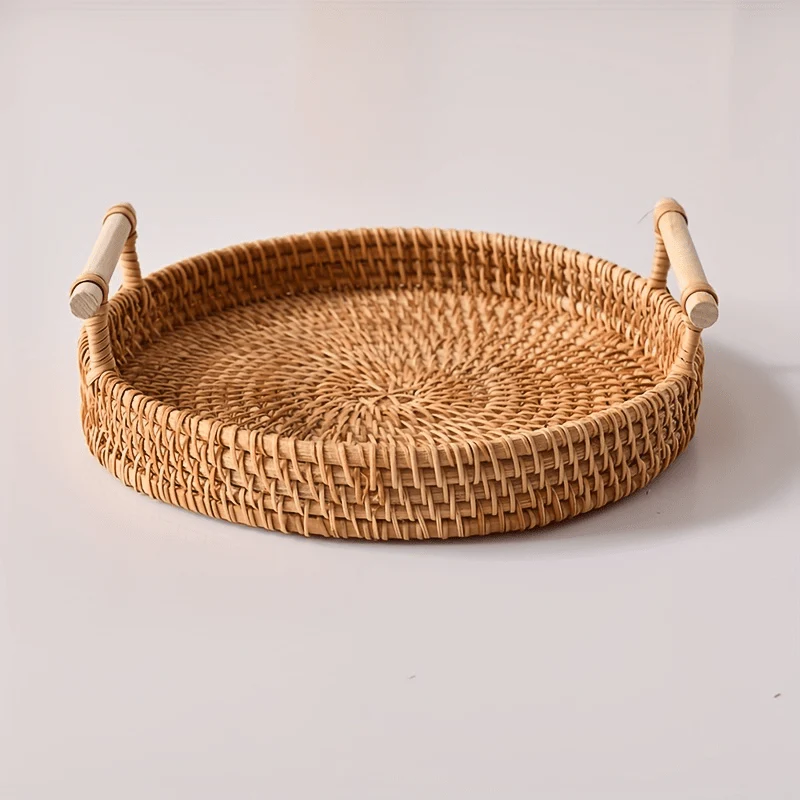 RattanTray - Rieten Onderzetter Dienblad met Handvatten - Afbeelding 3