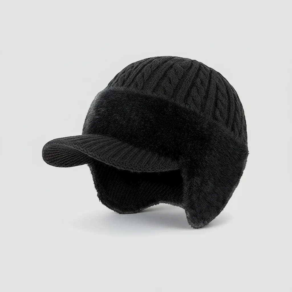 Wintermuts Gebreide Isolatie Bescherming Hoofd Oren - Afbeelding 4