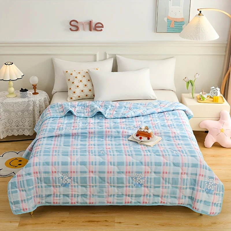 Soft & Lightweight Zomerdeken - Ademend en Huidvriendelijk Plaid voor Bank, Airconditioning en Meervoudig Gebruik - Afbeelding 5