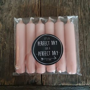 Korte dinerkaarsjes Rustik Lys ‘Blossom’