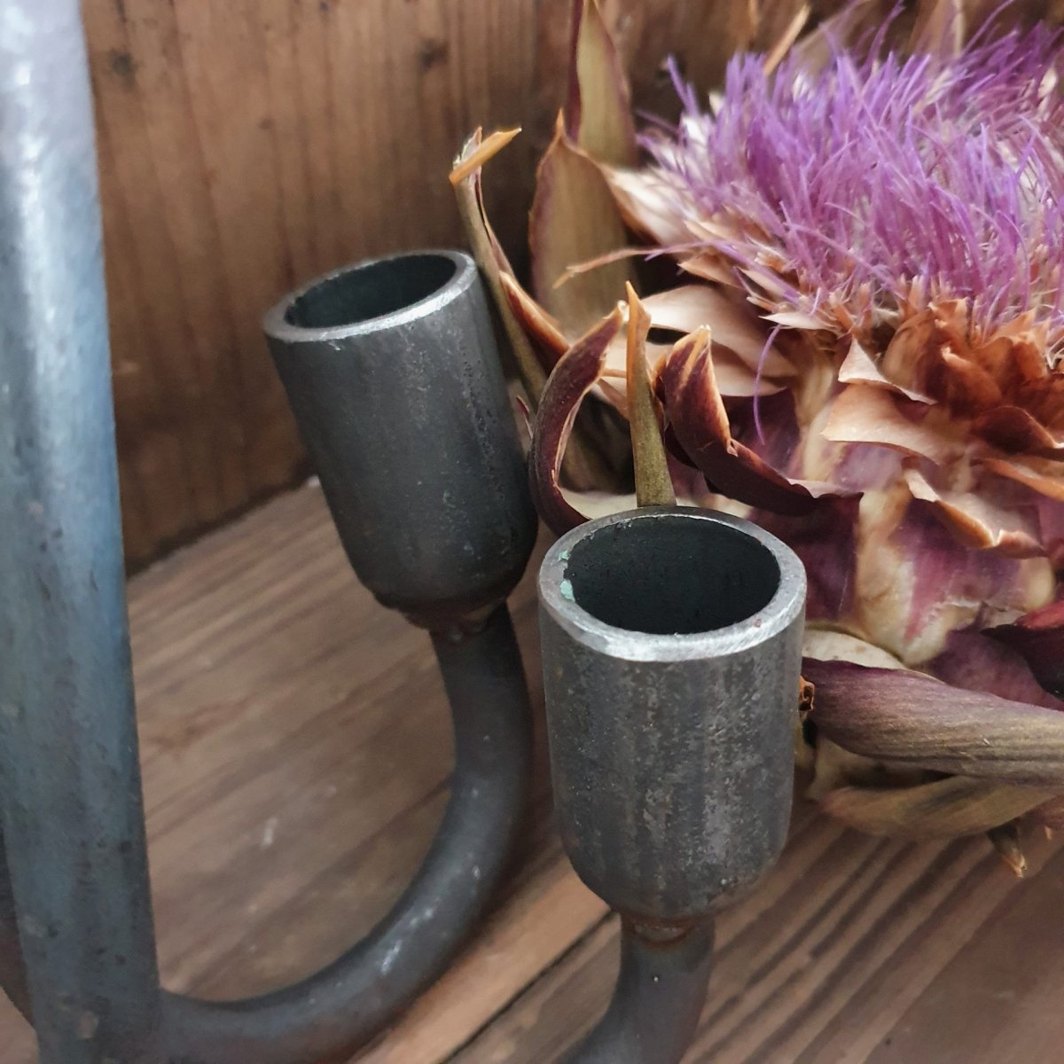 S-hangkandelaar / glashaak ~ S ~ Puur Wonen STAAL - Afbeelding 4