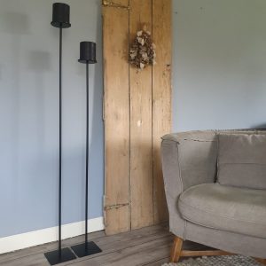 Vloerkandelaar speciaal voor LED blokkaars (7,5 cm) ~ 120 cm