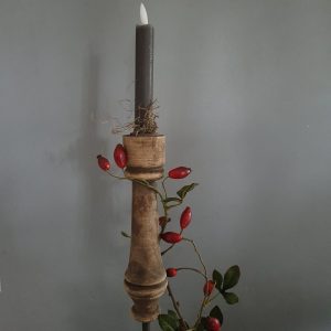 LED dinerkaarsjes – ‘muisgrijs’ (2 st.)