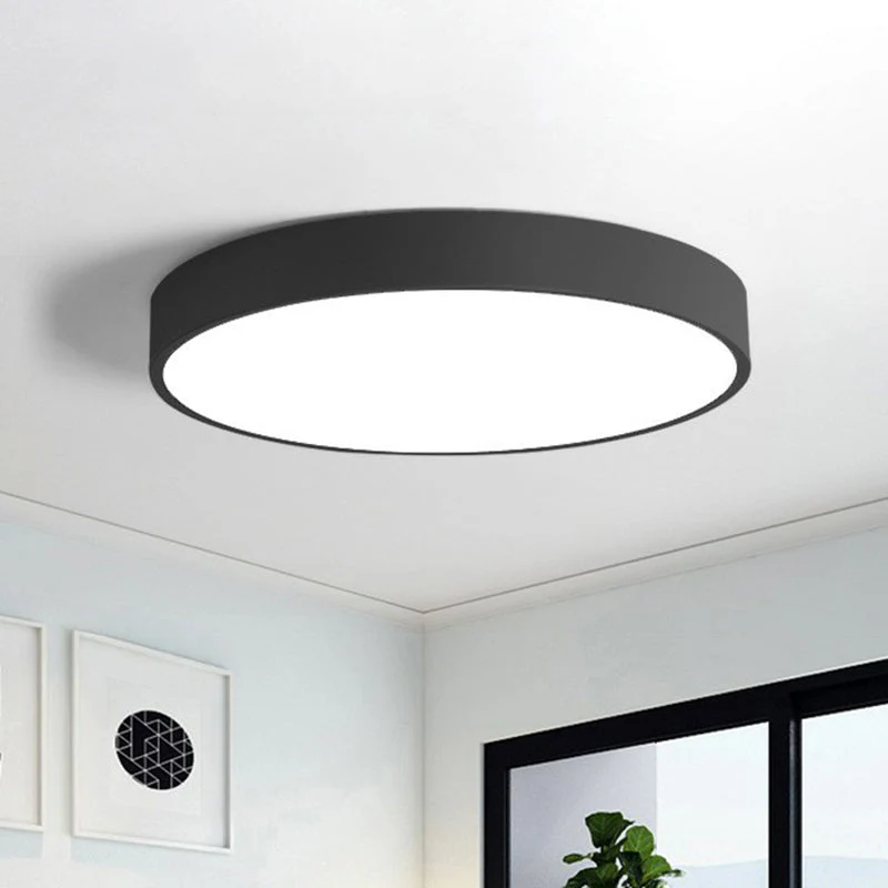 Elegante LED Plafondlamp - Ultradunne Ronde Verlichting Nordic Stijl voor Slaapkamer - Afbeelding 4