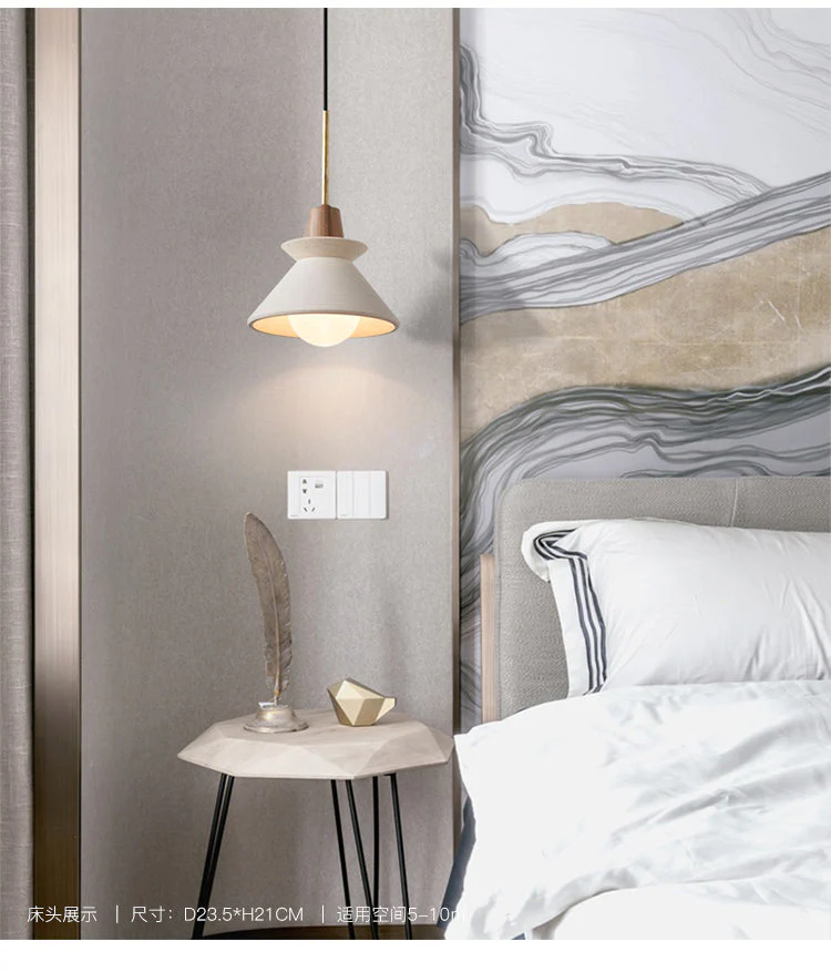 Cement Hanglamp Modern Minimalistisch 1 Licht Restaurant Mini Pendel - Afbeelding 4