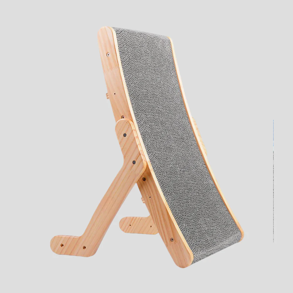 Kattenkrabpaal Houten Krabplank Gebogen Ergonomisch - Afbeelding 3