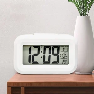 SmartAlarm - Mini LCD Wekker met Muziek en Temperatuurweergave