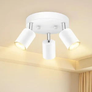 FlexiLight - 3-Licht Plafondspot met Draaibare Koppen, GU10 Basis