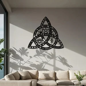CelticKnot - Goede Heks Keltische Knoop Metalen Wandkunst