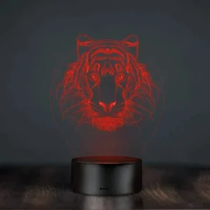 LumiVision - 3D LED Tafellamp met Optische Illusie en Dimbare Verlichting