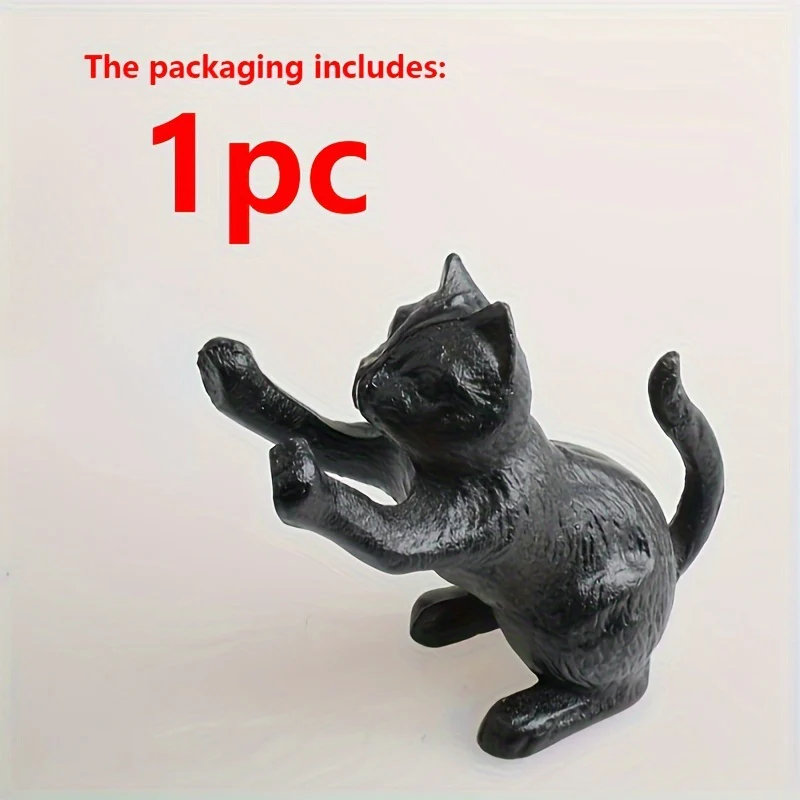 VintageCat - Gietijzeren Kat Boekensteunen - Rustieke Decoratie voor Boeken en Deurstop - Afbeelding 7
