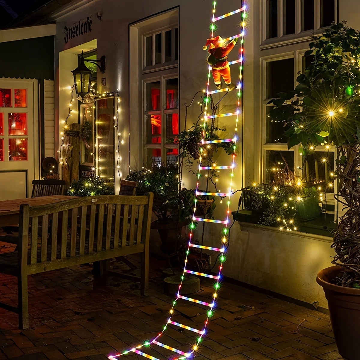 SantaLicht - USB LED-Lichtsnoer voor Feestdecoratie, Multikleurig - Afbeelding 8
