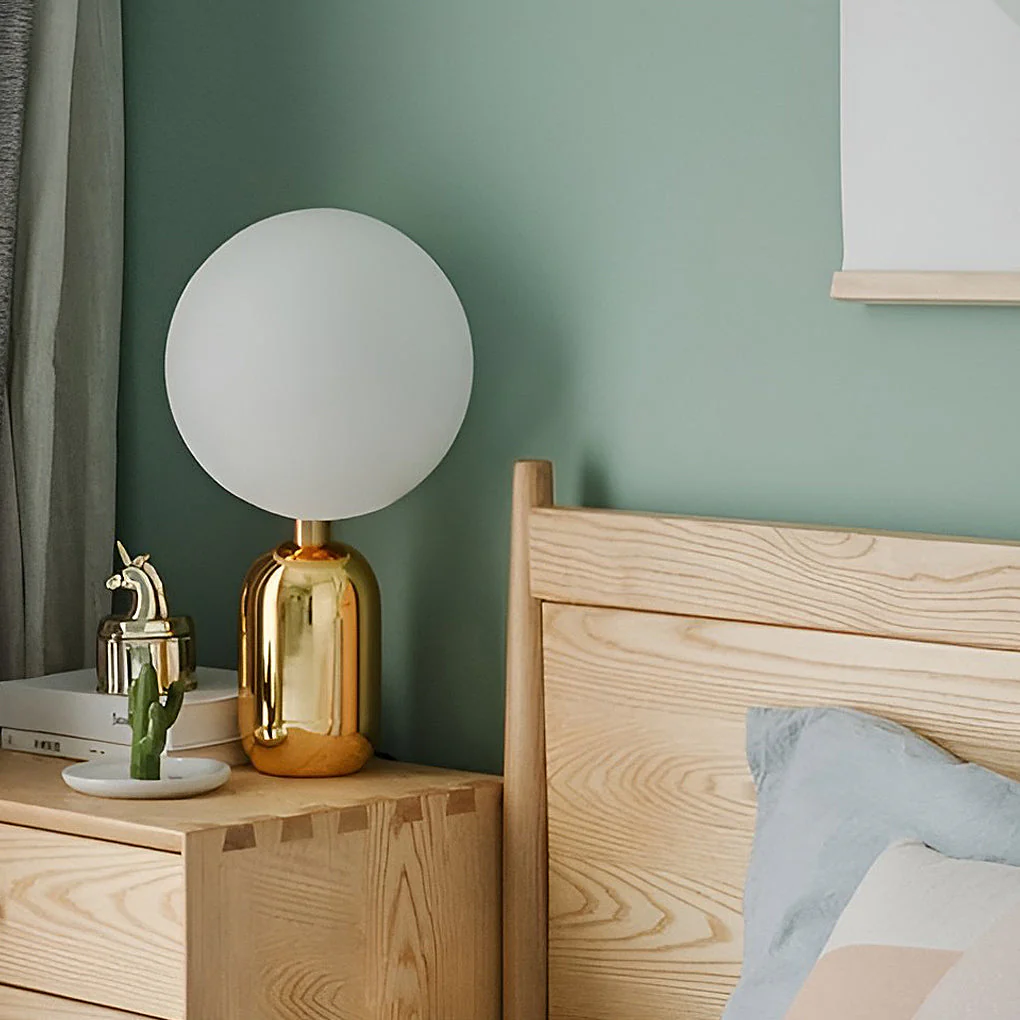 1-Licht Handgeblazen Aballs Tafellamp Electroplate Nordic - Afbeelding 4