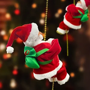 ClimbSanta - Klimtouw Kerstman Ornament voor Kerstboomdecoratie