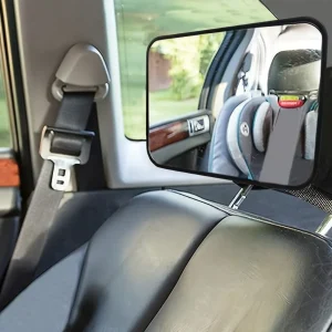 Veiligheidsspiegel – Achteruitkijk Autostoel Spiegel voor Baby, Brede en Kristalheldere Weergave, Onbreekbaar