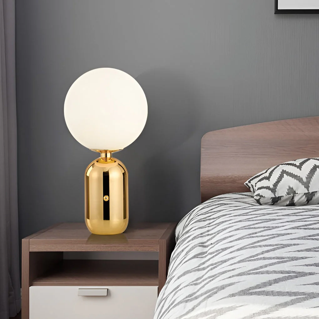 1-Licht Handgeblazen Aballs Tafellamp Electroplate Nordic - Afbeelding 8