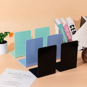 8-delige L-vormige Boekensteunen - Duurzaam PP Materiaal, Bureau- en Studentenorganizer