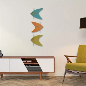 DecoSet - Art Deco Metalen Muursculpturen 3-delige Set