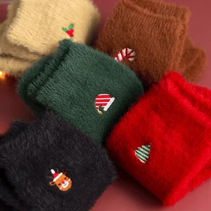 CozyKerst - 5 Paar Dikke Warme Kerstsokken voor Dames