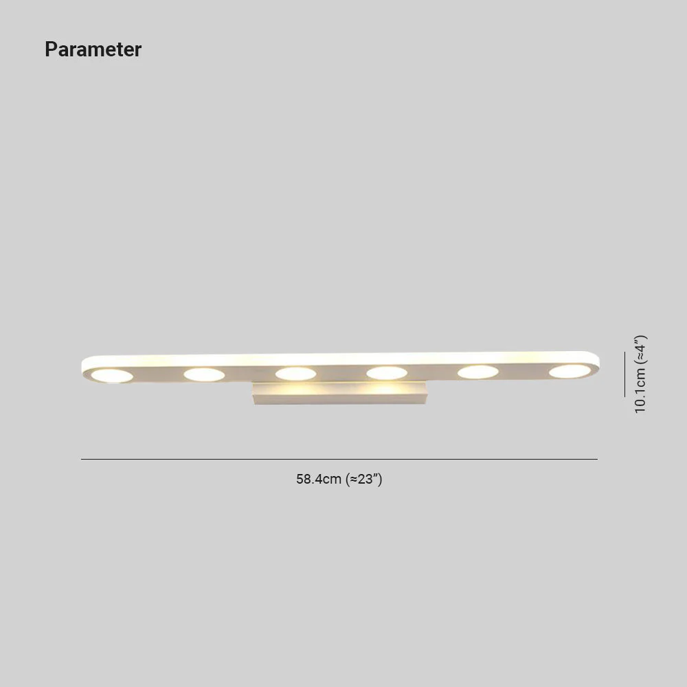 Moderne LED Wandlamp Wit Binnen Badkamer/Studie - Afbeelding 5