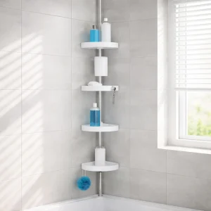 Badkamerrek Hoekrek Opbergrek Verstelbare Hoekplank