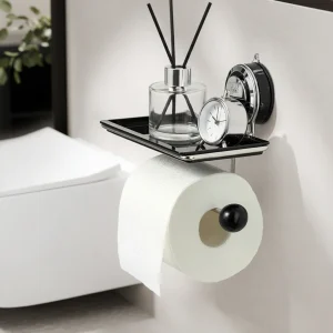 Zuignap Toiletrolhouder No Drill Roestvrij Staal Eenvoudig Installeren