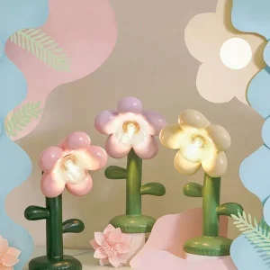 FloraGlow - Bloemvormige LED Tafellamp met LED-lamp – Creatieve Nachtlamp