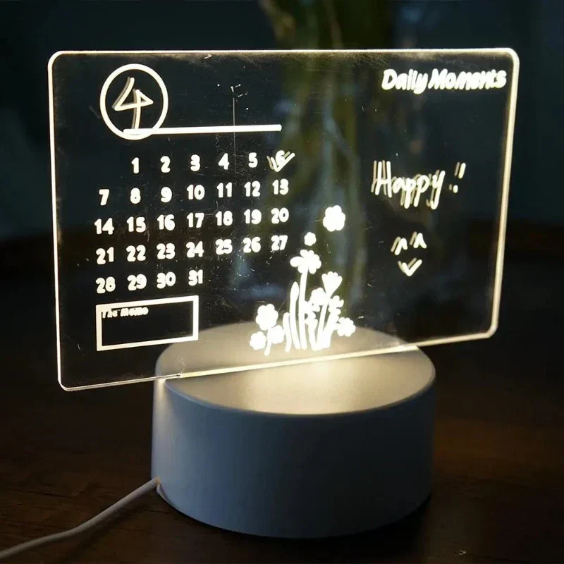 MemoGlow - LED Notitielamp met Zwarte Schrijfplaat voor Slaapkamer & Bureau - Afbeelding 5