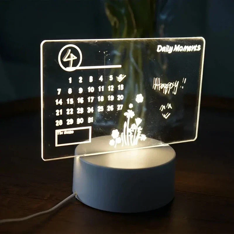 MemoGlow - LED Notitielamp met Zwarte Schrijfplaat voor Slaapkamer & Bureau - Afbeelding 6