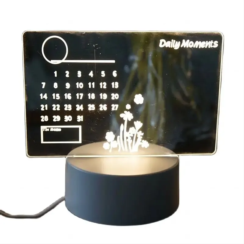 MemoGlow - LED Notitielamp met Zwarte Schrijfplaat voor Slaapkamer & Bureau - Afbeelding 7