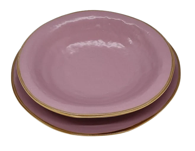 Diep Bord met Dinerbord - Paars - Lila
