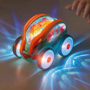 LED Speelgoedauto 360° Draaibewegingen Lichtshow Kinderen