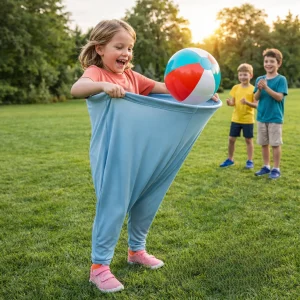 Familienspiel Wurfspiel Fangspiel Clownhose Ballspiel Kinder