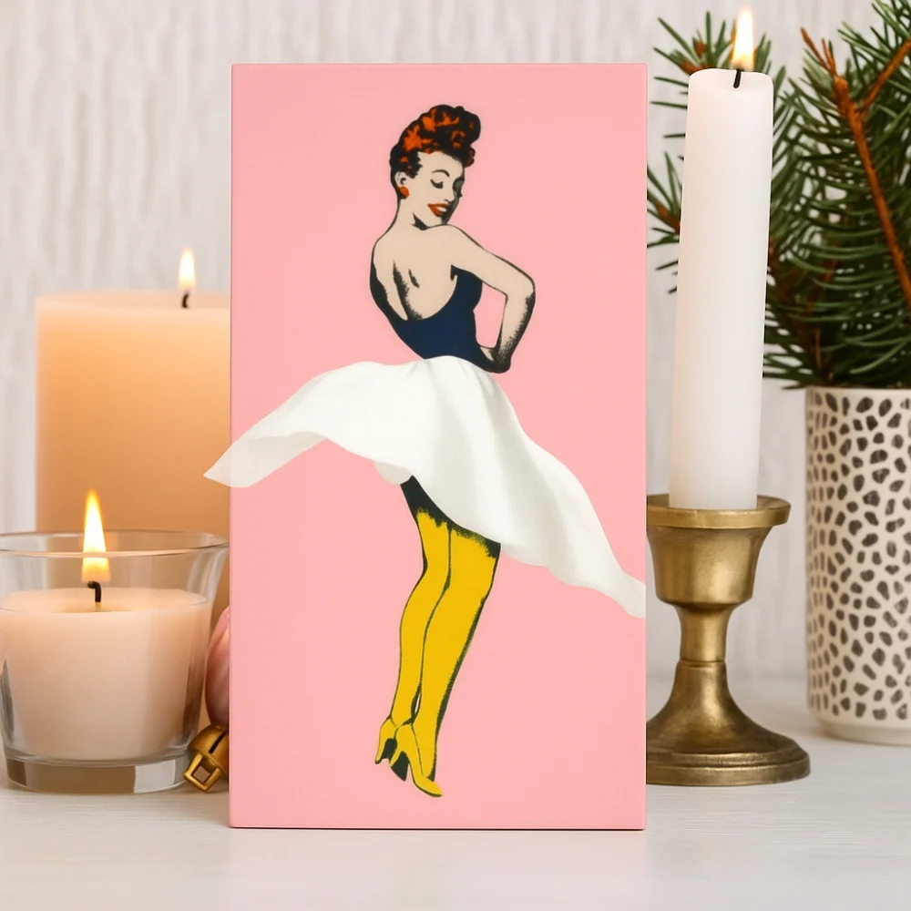 Tissuehouder Decoratieve Vintage Tafeldecor Uniek Design Houtlook - Afbeelding 5