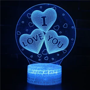 LoveGlow - Romantische LED Hart Nachtlamp met Kleurverandering en Afstandsbediening