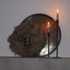 Zwart metalen kandelaar – Leeff