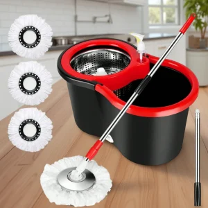 Dweilset Spin Mop Emmersysteem Handsfree Vloerreiniging