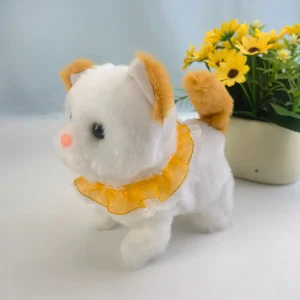 Kat Speelgoed Interactieve Pluche Robot Kitten Grijs Realistisch