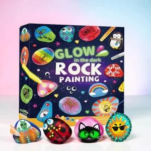 Knutselspeelgoed Rock Painting Kit Glow Verf Creatief Knutselset