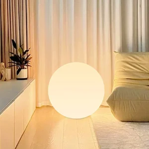LumiGlobe – Grote LED Bol Lamp, Moderne Vloerlamp voor Stijlvolle Binnenverlichting