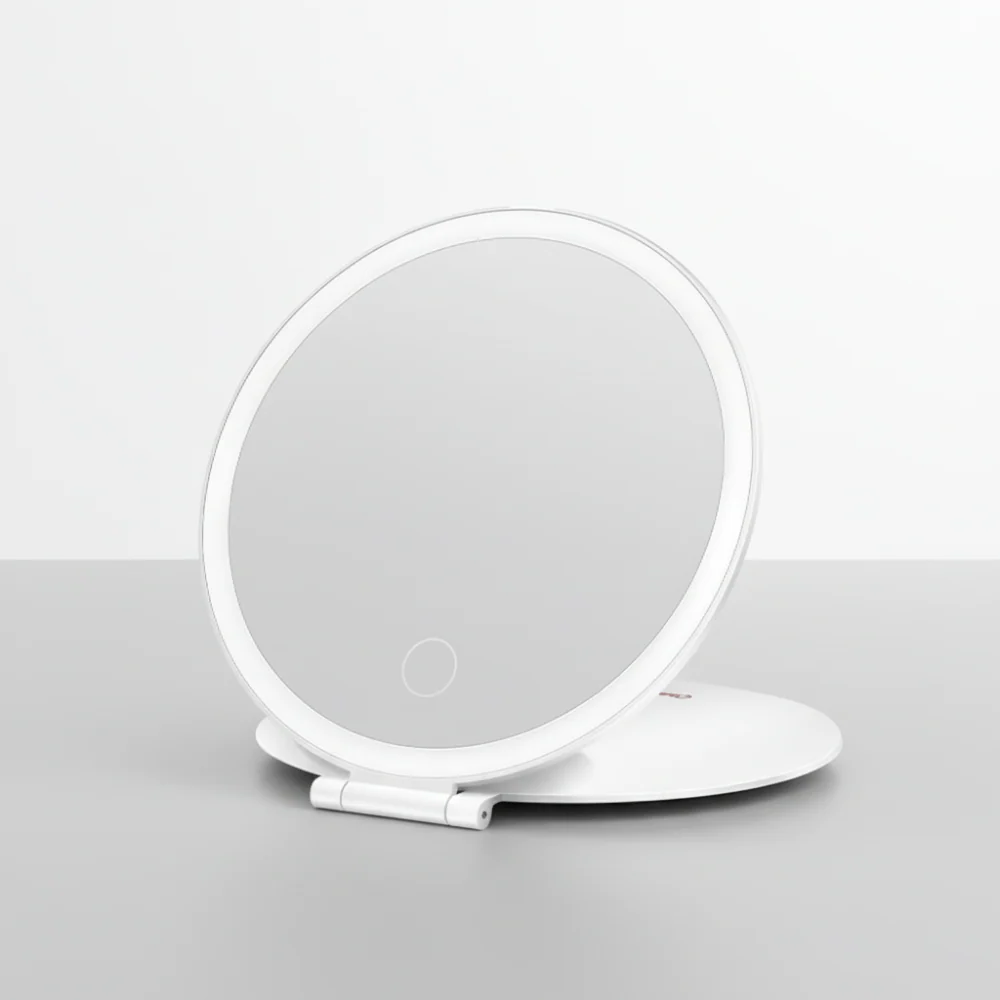 Make Up Spiegel LED Vergroot Reis Opvouwbaar Tafel Spiegel - Afbeelding 3