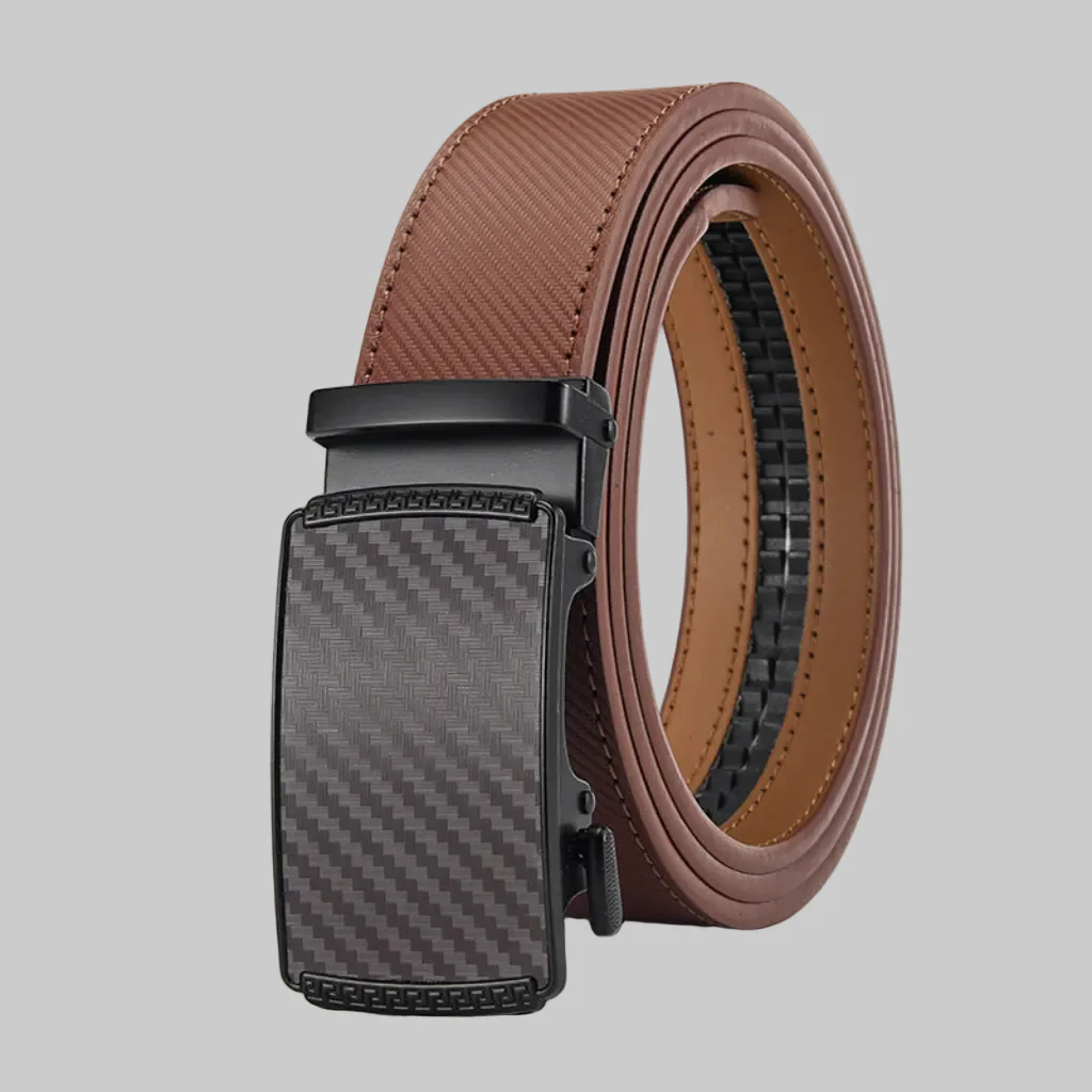 Leren Automatische Riem Heren Verstelbare Gesp Zonder Gaten - Afbeelding 7