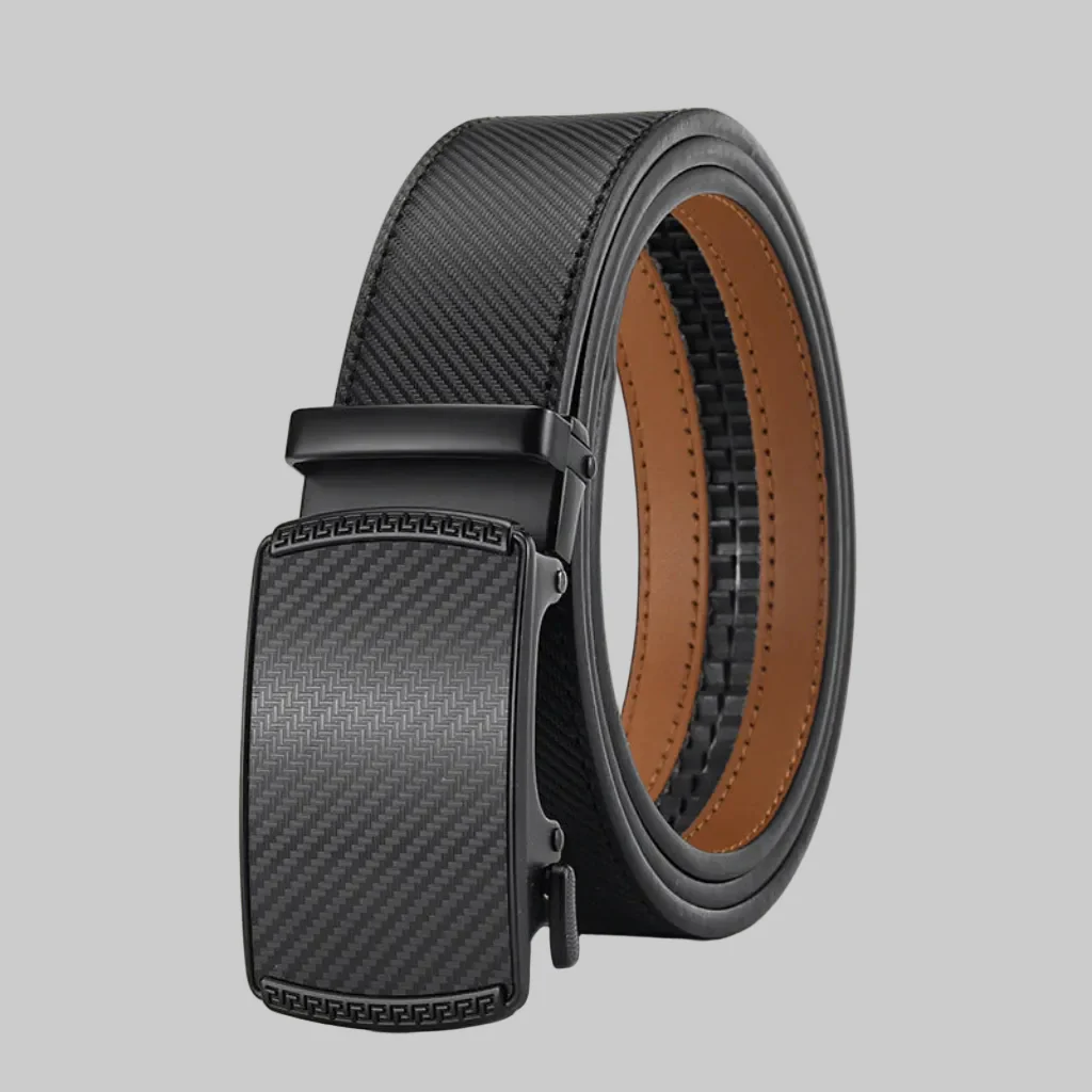 Leren Automatische Riem Heren Verstelbare Gesp Zonder Gaten - Afbeelding 6