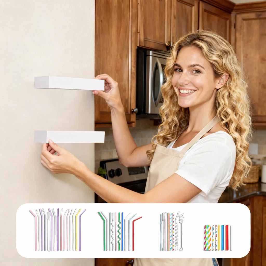 Rietjeshouder Organizer Keukenkast Deur Opbergrek Bestek - Afbeelding 6