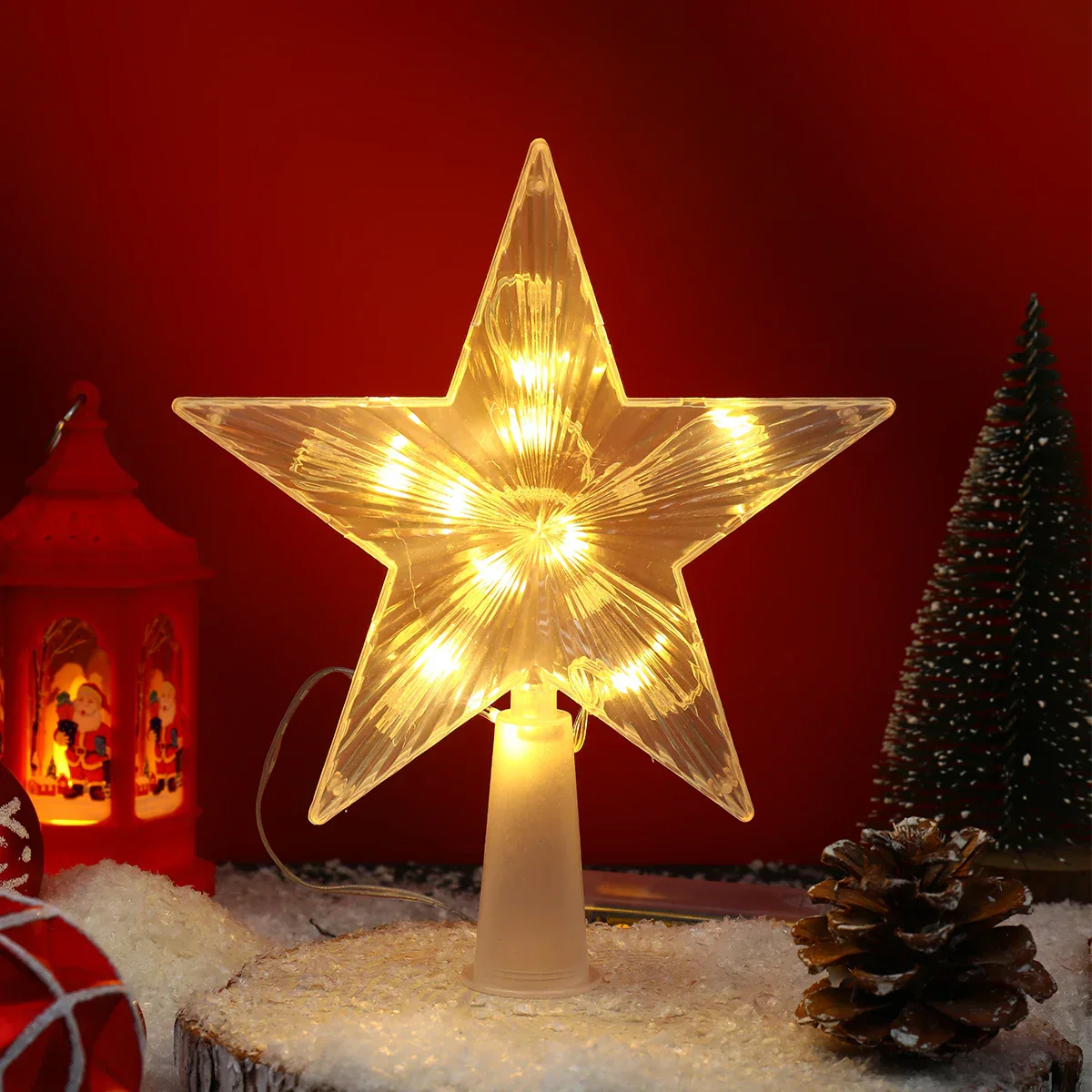 BrightStar - Lumineuze Ster voor de Top van de Kerstboom - Afbeelding 4