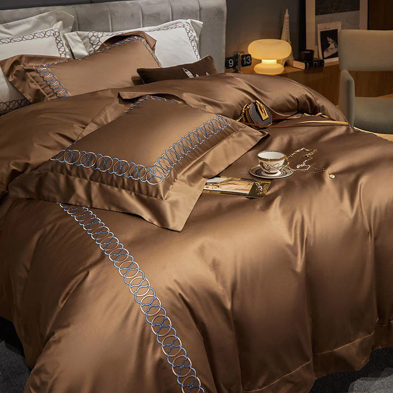 Sunstone Reves Duvet Cover Set - Egyptisch Katoen - Afbeelding 8